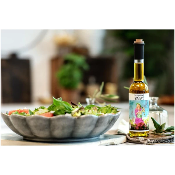 Fru Timian Extra Virgin olivenolje Salat - Bilde 2