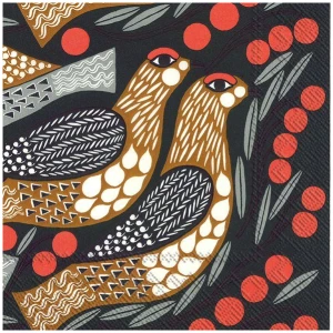 Marimekko servietter lunsj Kiiruna dark green