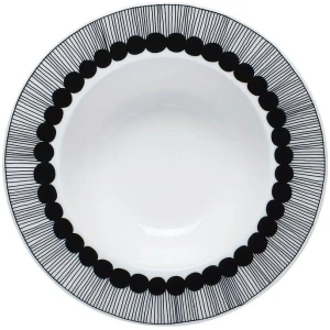 Marimekko dyp tallerken 0,25L Siirtolapuutarha white, black