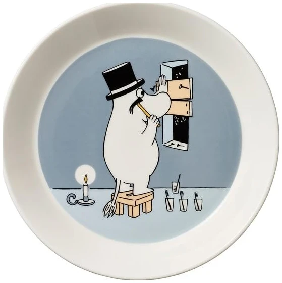 Mummi asjett 19cm Mummipappa grå