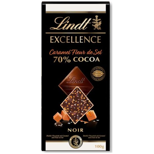 Lindt Excellence Dark 70% Caramel Fleur de Sel
