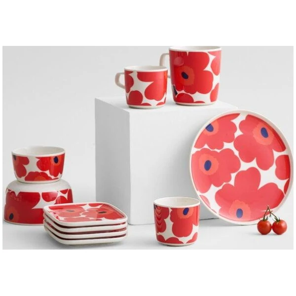 Marimekko skål 0,5L Unikko white, red - Bilde 2