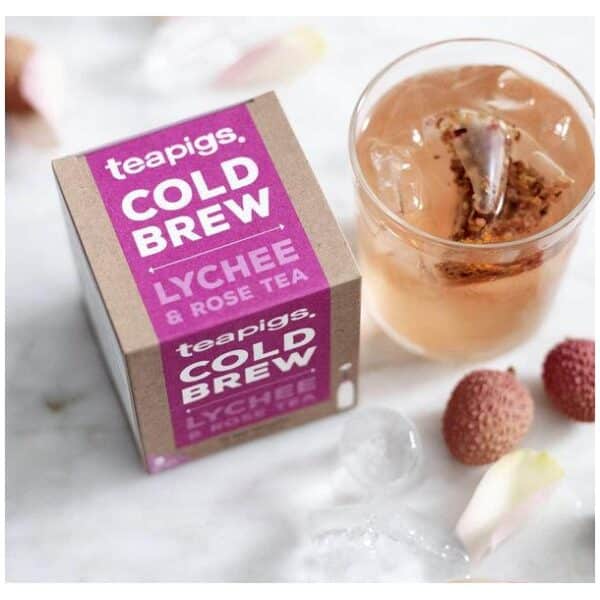 teapigs. Cold Brew Lychee & Rose tea 10 temples - Bilde 2