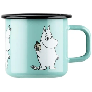 Mummi emaljekopp 0,37L Mummi retro mint