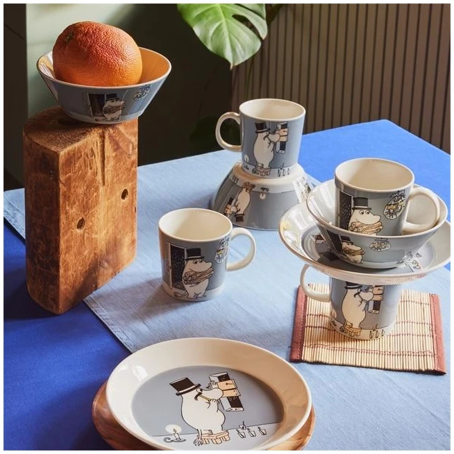 Mummi asjett 19cm Mummipappa grå - Bilde 2