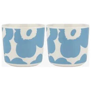 Marimekko kaffekopp 0,2L Unikko white/sky blue