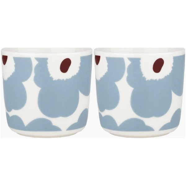 Marimekko kaffekopp 0,2L Unikko bluegray/wine-red