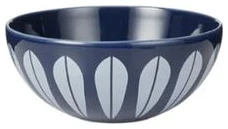 Lucie Kaas Lotus Skål 12 cm Dark Blue, White