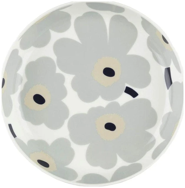 Marimekko asjett Ø20,5cm Light grey/beige & dark blue