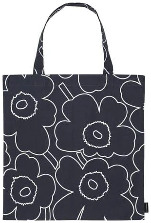 Marimekko tøynett Piene Piirto Unikko navy, white