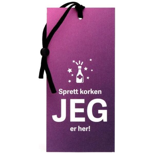 Flaskekort "Sprett korken"