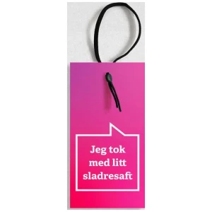Flaskekort "Sladresaft"