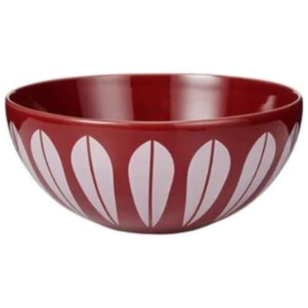 Lucie Kaas Lotus Skål 18 cm Red, White