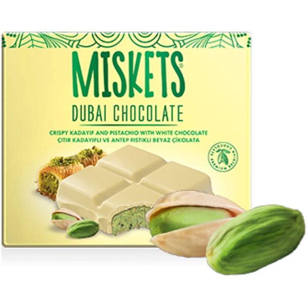 Miskets Hvit Dubai Sjokolade 100g