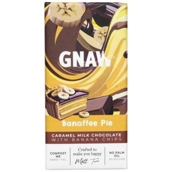 Gnaw Banoffee Pie Milk Chocolate 80g