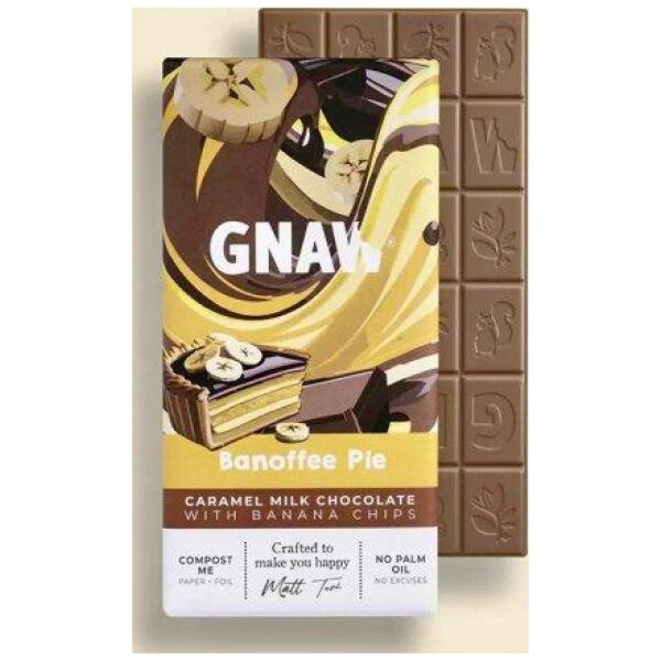Gnaw Banoffee Pie Milk Chocolate 80g - Bilde 2