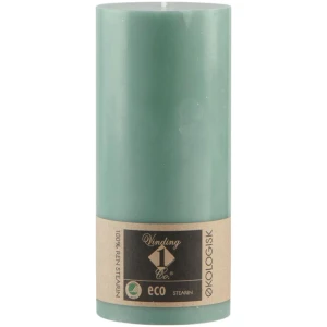 ECO 100% stearinlys 7x15cm dusty green