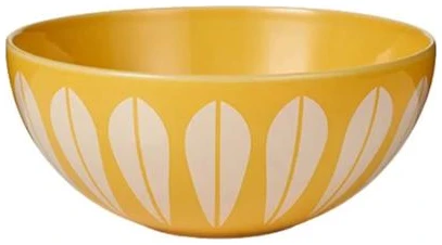 Lucie Kaas Lotus Skål 24 cm Yellow, White