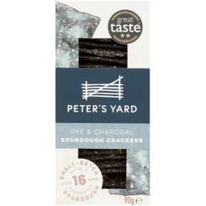 Peters Yard - Rye & Charcoal Surdeig Kjeks 90g