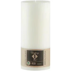 ECO 100% stearinlys 7x15cm hvit