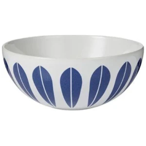 Lucie Kaas Lotus Skål 18 cm White, Dark Blue