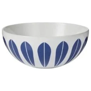 Lucie Kaas Lotus Skål 12 cm White, Dark Blue