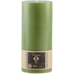 ECO 100% stearinlys 7x15cm skogsgrønn
