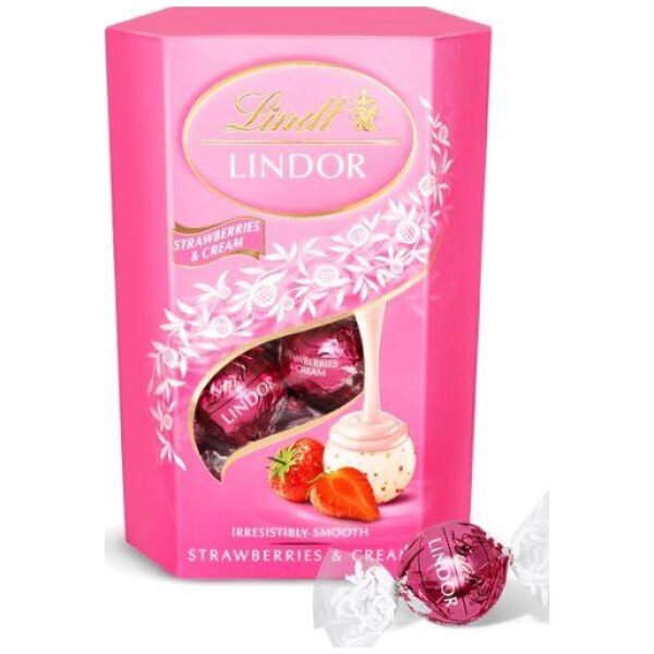Lindt Lindor Strawberries & Cream 200g