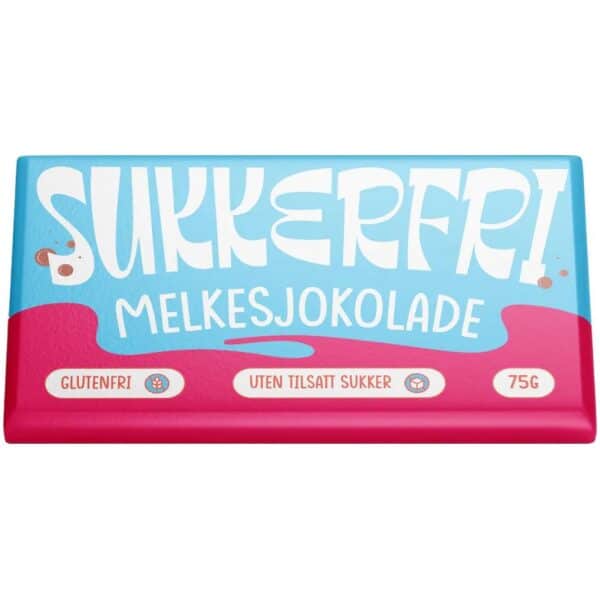 Sukkerfri Melkesjokolade 75g