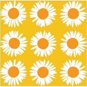Marimekko Servietter Kaffe Auringonkukka Yellow