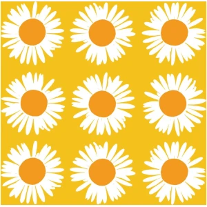 Marimekko Servietter Kaffe Auringonkukka Yellow
