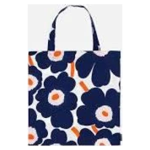 Marimekko tøynett Pieni Unikko Blå/Orange