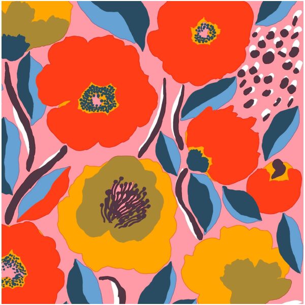Marimekko Servietter Kaffe Rosarium Pink