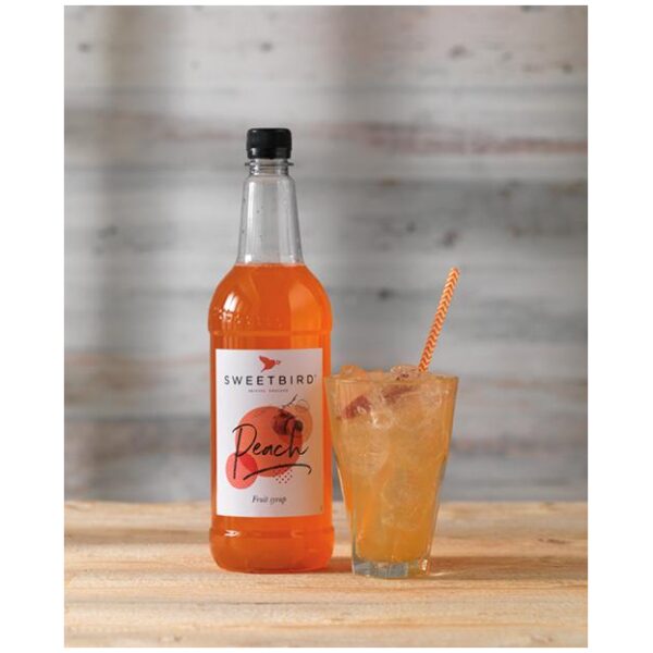 Sweetbird Peach Sirup 1L - Bilde 2