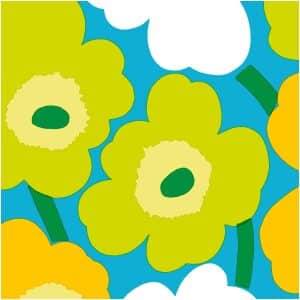 Marimekko Servietter Kaffe Unikko Blue Green
