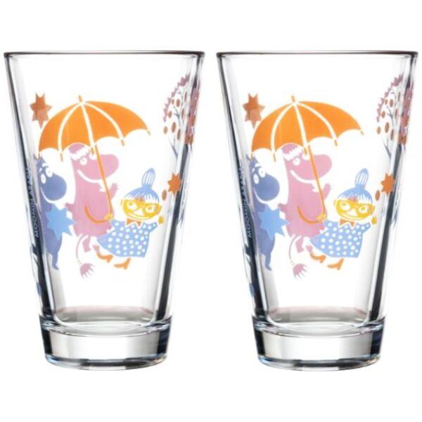 Mummi glass 2 stk 80 år