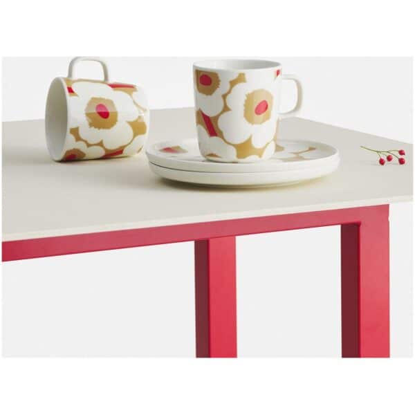 Marimekko krus 0,4L Unikko beige, red - Bilde 2