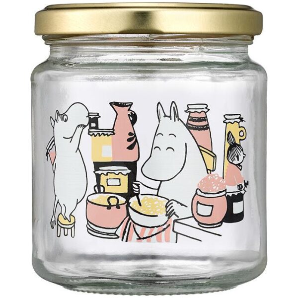 Mummi glasskrukke + 4 klistremerker 0,3L