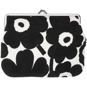 Marimekko pung Puolikas Kukkaro Mini Unikko white, black