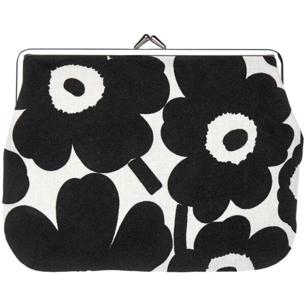 Marimekko pung Puolikas Kukkaro Mini Unikko white, black