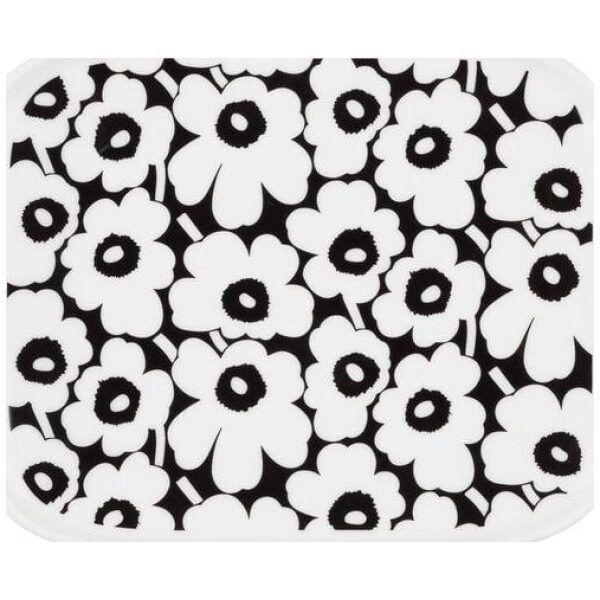 Marimekko fat 12x15cm Pikkuinen Unikko black, white