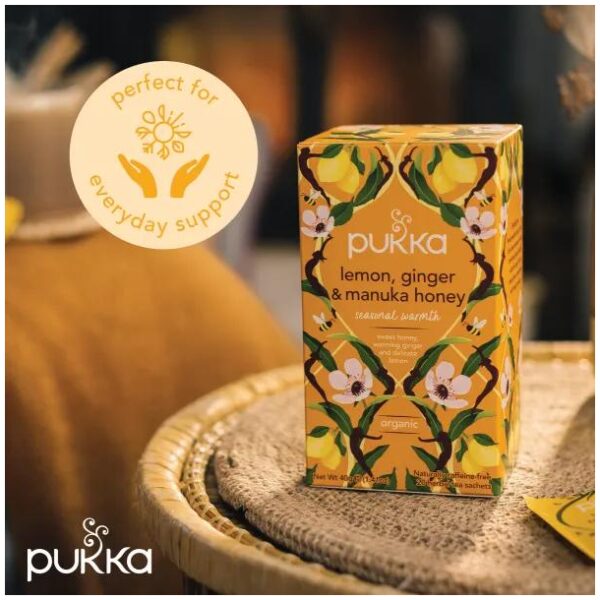 Pukka Lemon, Ginger & Manuka Honey organic - Bilde 3