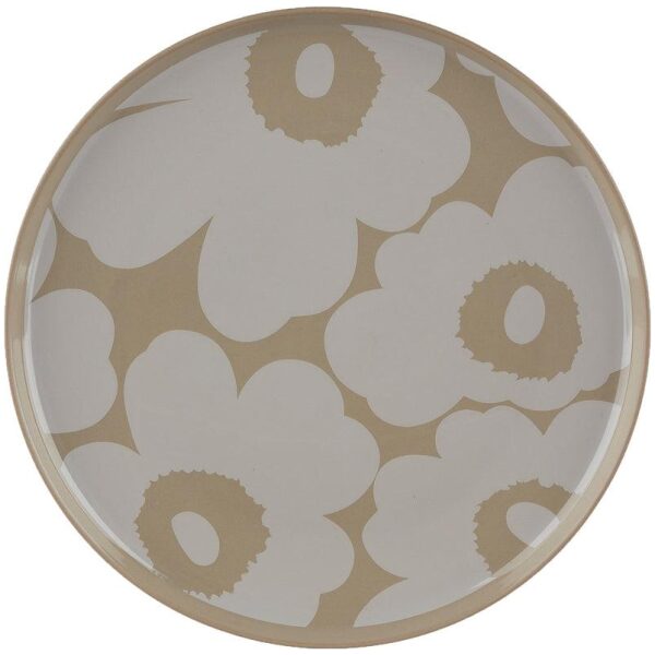 Marimekko tallerken Ø20cm Unikko terra/white