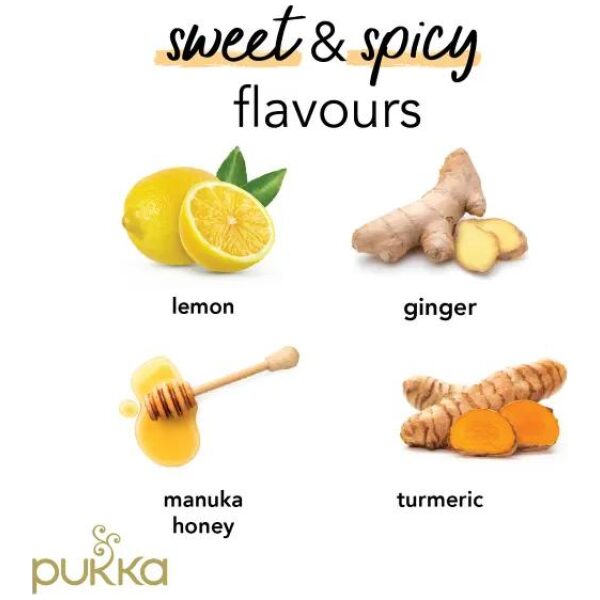 Pukka Lemon, Ginger & Manuka Honey organic - Bilde 2