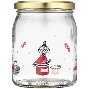 Mummi glasskrukke + 4 klistremerker 0,5L
