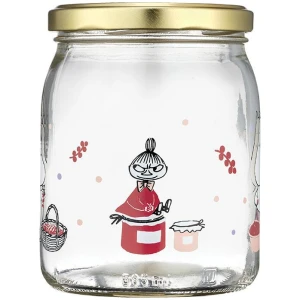 Mummi glasskrukke + 4 klistremerker 0,5L