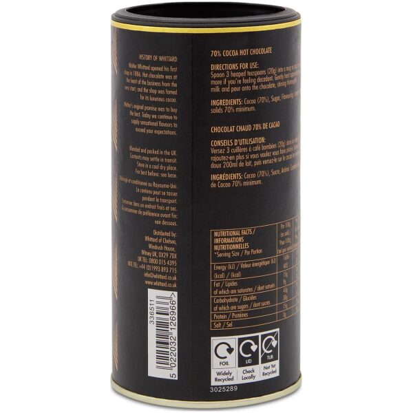 Whittard 70% Cocoa Hot Chocolate - Bilde 3