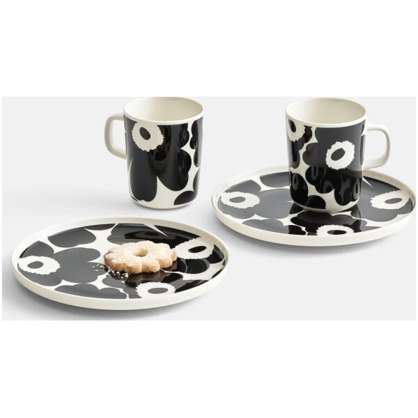 Marimekko krus 0,25L Unikko white, black - Bilde 2