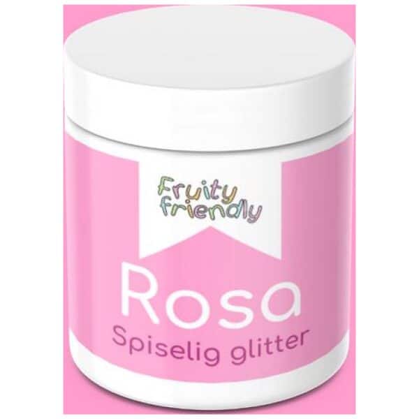 Spiselig Glitter Rosa