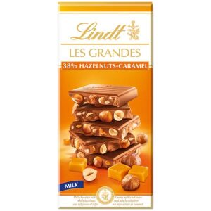 Lindt Les Grandes Milk 38% Hazelnuts-Caramel